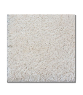 Thick white area rug